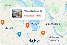 Bản đồ minh họa các tin Pass quanh Hà Nội